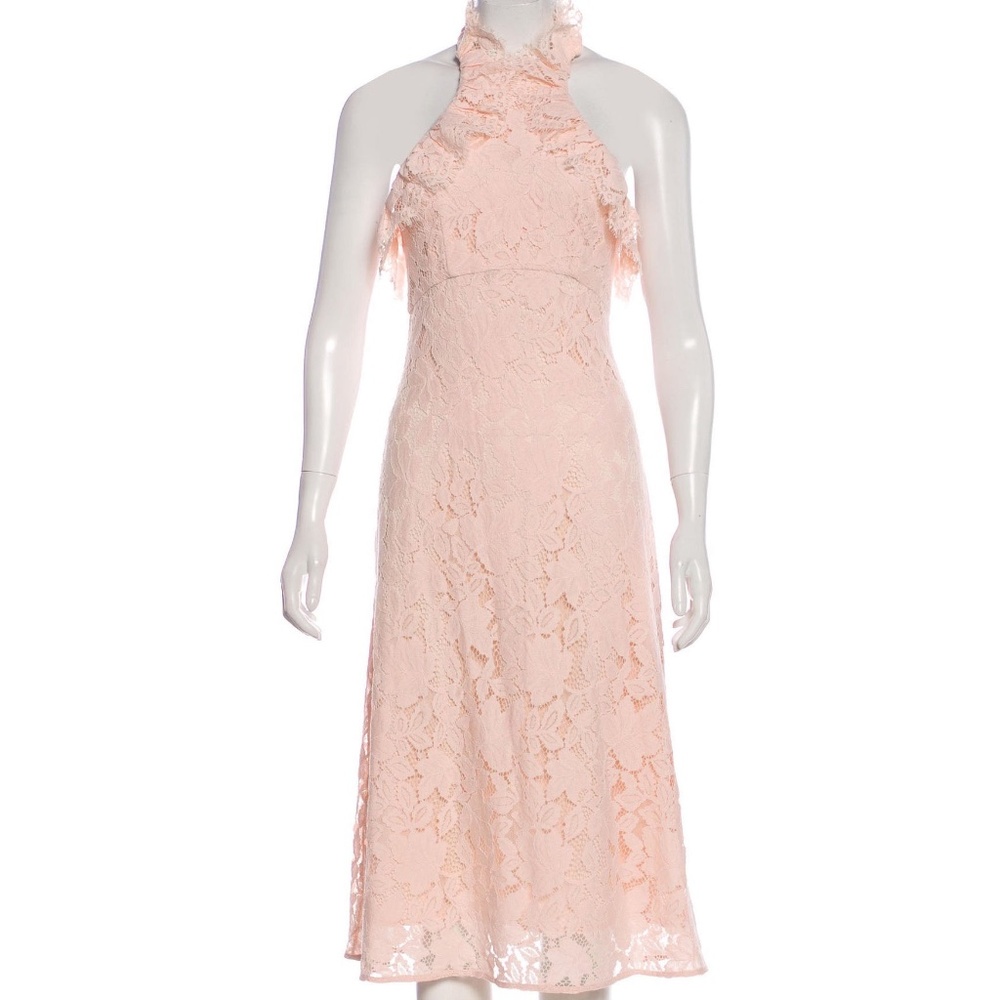 Halter Lace Pattern Dress (Like New) - Picture 10 of 12